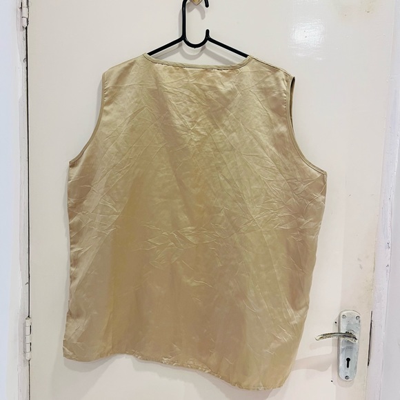 Golden satin top - Picture 4 of 5